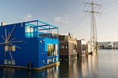 Floating house in Amsterdam