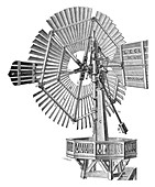 Wind turbine,illustration