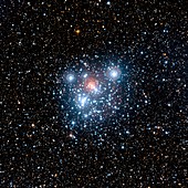 Jewel Box star cluster,optical-IR image