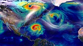 Hurricane Sandy simulation