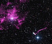 Pulsar wind nebula and jet,composite