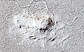 Yardang on Mars,satellite image