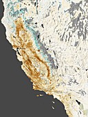 2014 California drought,satellite map