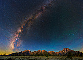 Milky Way over Grand Teton National Park