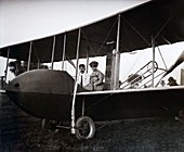 Wrights in Model HS airplane,1915