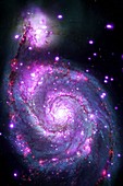 M51 Whirlpool Galaxy,optical image
