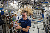 Karen Nyberg,US astronaut,on the ISS