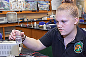 School chemistry experiment