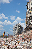 Demolition of Detroit housing towers