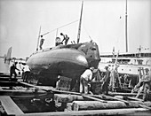 USS Holland submarine,1900