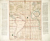 Magnetic chart of the Atlantic,1740s