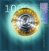 Digital Euro currency,conceptual image