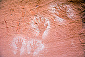 Anasazi pictographs,Utah,USA