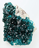 Dioptase crystals in groundmass