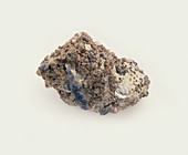 Sapphire crystals in rock groundmass