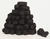 Pile of coal lumps