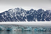 A glacier in northern Svalbard