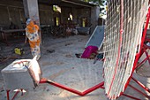 Women constructing solar cookers