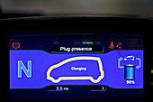 Bluecar electric car screen