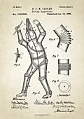 Diving apparatus patent,1880