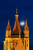 Moon over cathedral