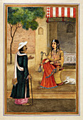 Indian harlot,19th Century illustration
