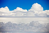 cumulonimbus cloud seen from an airplane