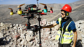Drone survey of Neanderthal fossil site