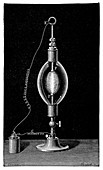 Carbon electric arc lamp,1800s