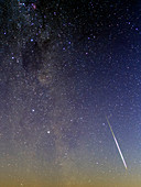 Milky Way and shooting star