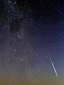 Milky Way and shooting star