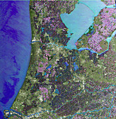 Netherlands,satellite image