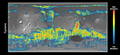 Mars pyroxene mineral map