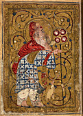 Sage holding a flabellum,illustration