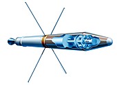 Explorer 1 satellite,illustration