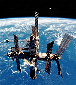 MIR space station in orbit