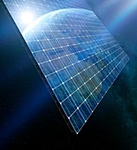 Space solar power station,illustration