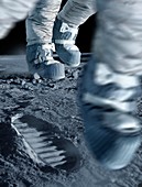 Walking on the Moon,illustration