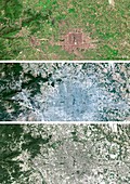 Beijing urban spread,satellite image