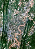 Chongqing,China,satellite image