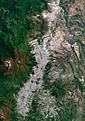 Quito,Ecuador,satellite image