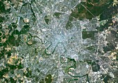Moscow,Russia,satellite image