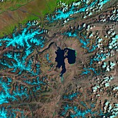 Karakul,Tajikstan,satellite image