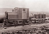 Coal dust explosion research train,1930s
