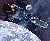 Apollo Soyuz Test Project in orbit