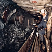 Noise measurements at coal face,1990s