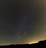 Winter stars and light pollution