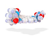 Daclatasvir drug molecule,illustration
