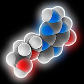 Acyclovir drug molecule