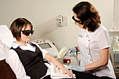 Hair removal laser therapy